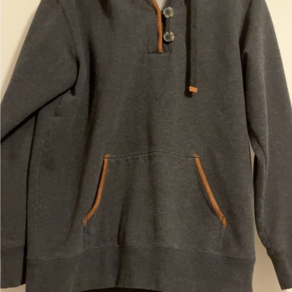 Ariat Charcoal Gray Hoodie with Brown Accents